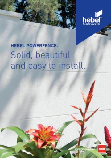 New Hebel PowerFence solid, beautiful and easy to install