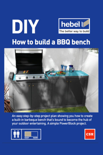 How to build a Hebel BBQ bench A4