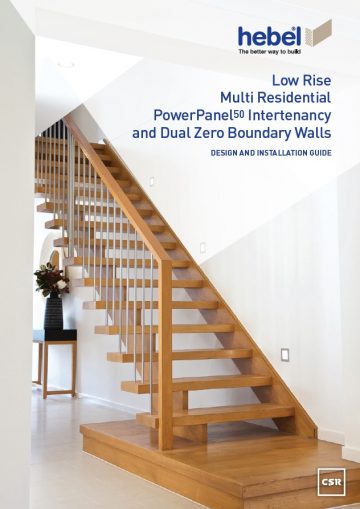 Low Rise Multi-Residential PowerPanel<sup></noscript>50</sup> Intertenancy and Dual Zero Boundary Walls Design and Installation Guide