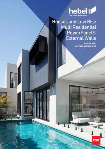 Houses and Low Rise Multi-Residential External Walls PowerPanel<sup></noscript>XL</sup> - Design and Installation Guide