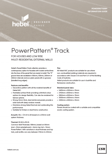 PowerPattern Information Guide