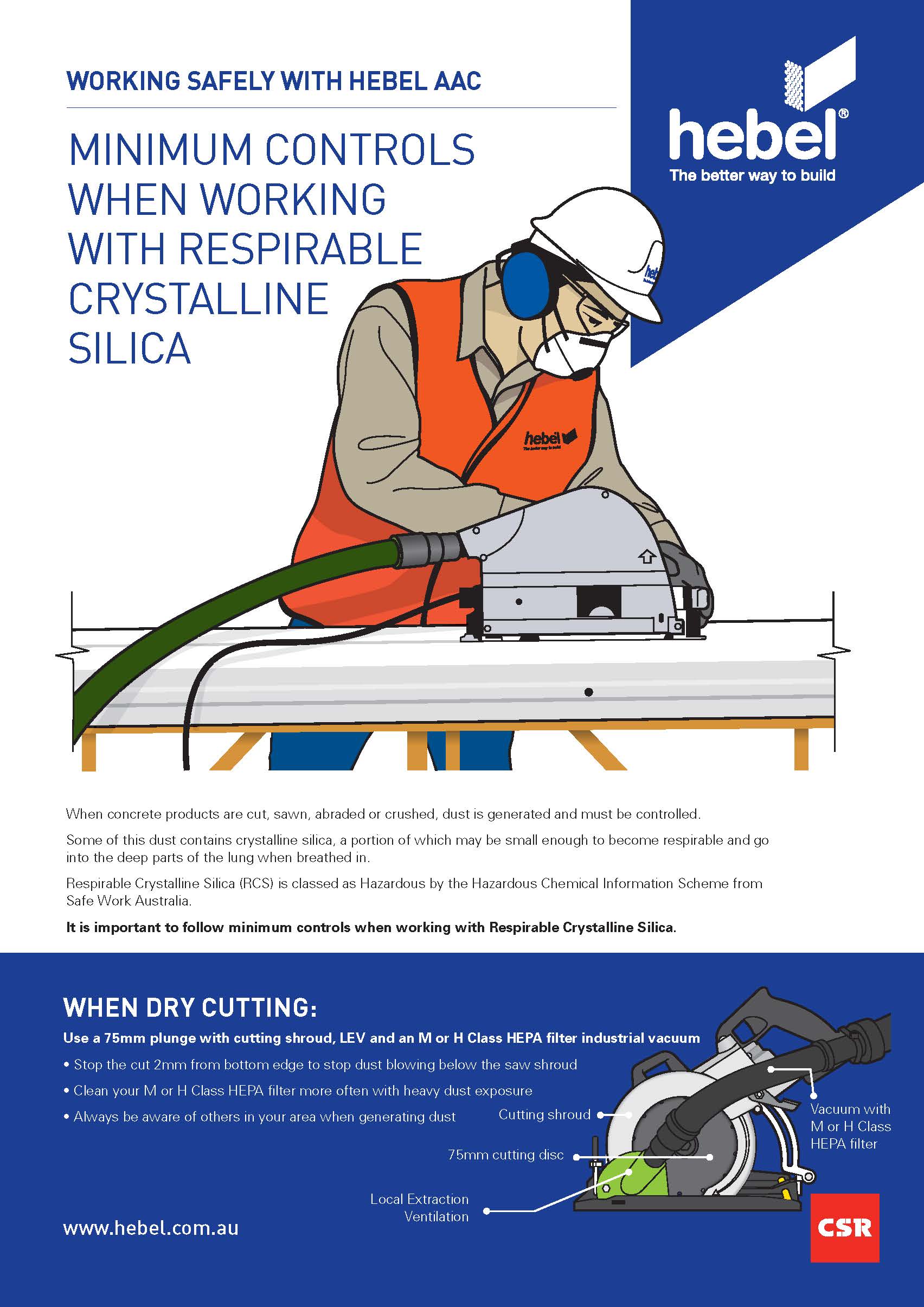 Hebel Safety Guide - cutting & cleaning of Hebel AAC