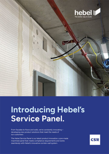 Hebel Service Panel brochure