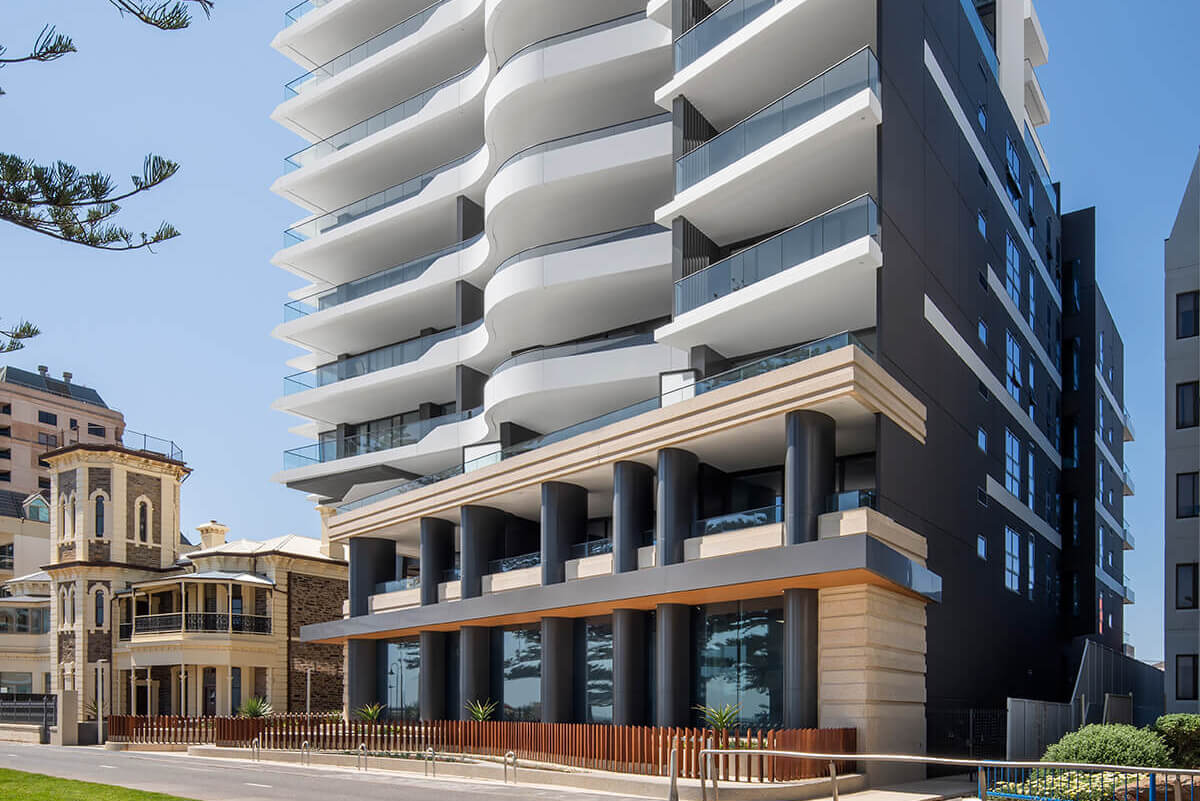 Chasecrown’s EIGHT project in Adelaide featured Hebel Intertanancy and corridor wall systems.