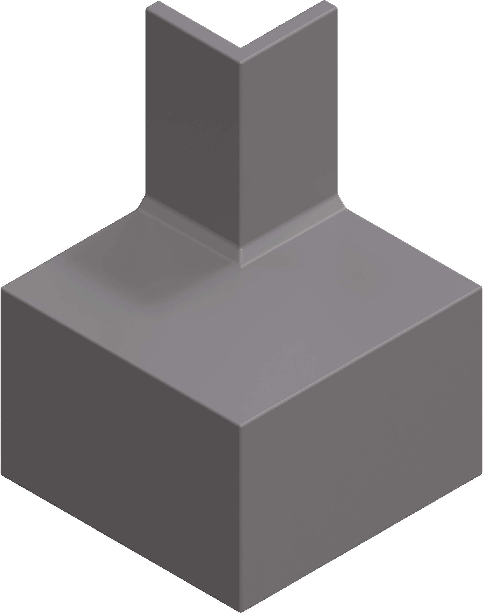 Parapet External Corner Joiner Basalt
